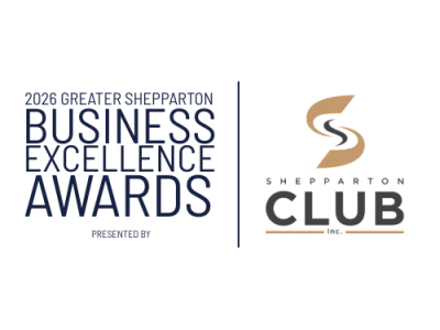 Business Award logo with reversed wording