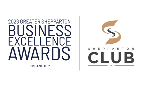 Business Award logo with reversed wording