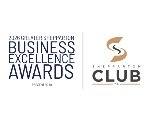 Business Award logo with reversed wording